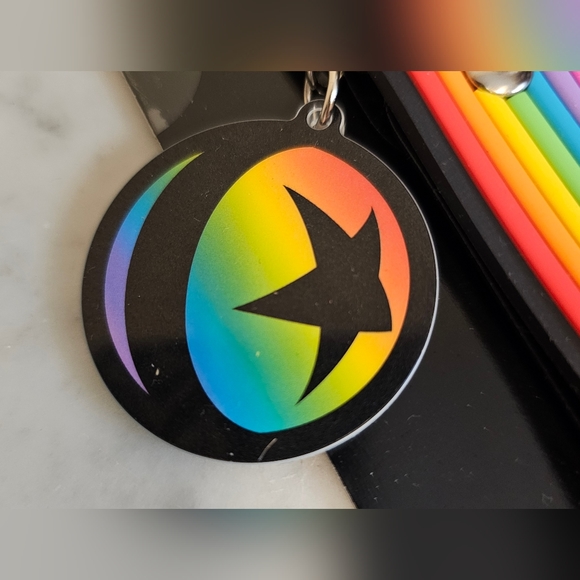 Disney Parks Pixar Pride Collection Rainbow Strap Keychain NWT - Picture 4 of 5